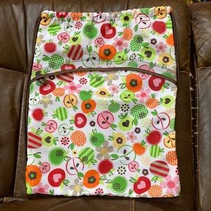 Vintage Thirty-One cinch sack apples